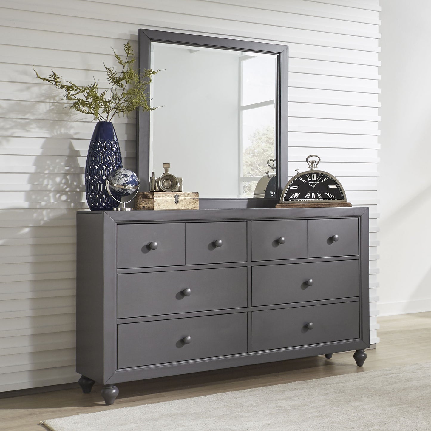 Cottage View - Panel Bed, Dresser & Mirror - Hornell Furniture Outlet