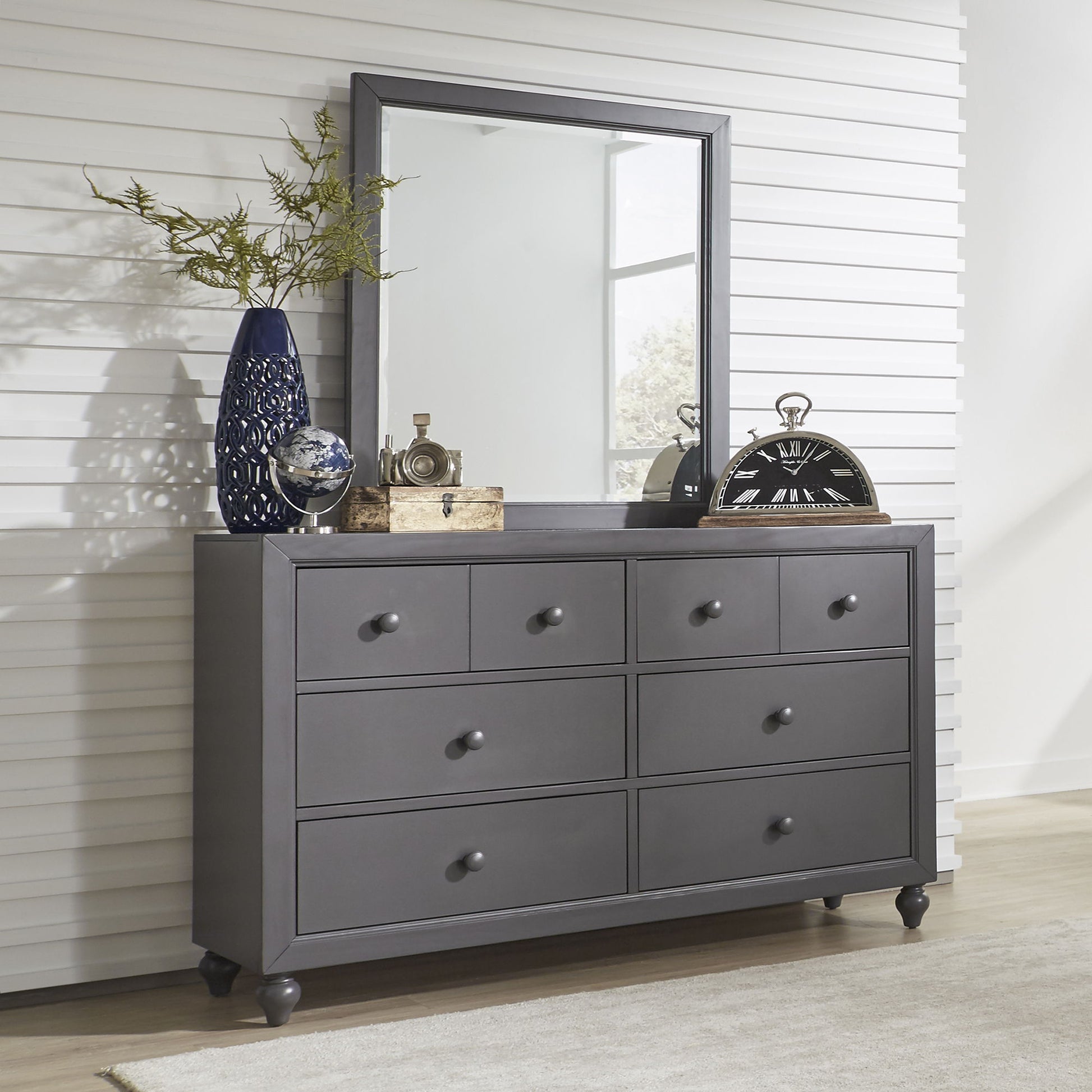 Cottage View - Panel Bed, Dresser & Mirror - Hornell Furniture Outlet