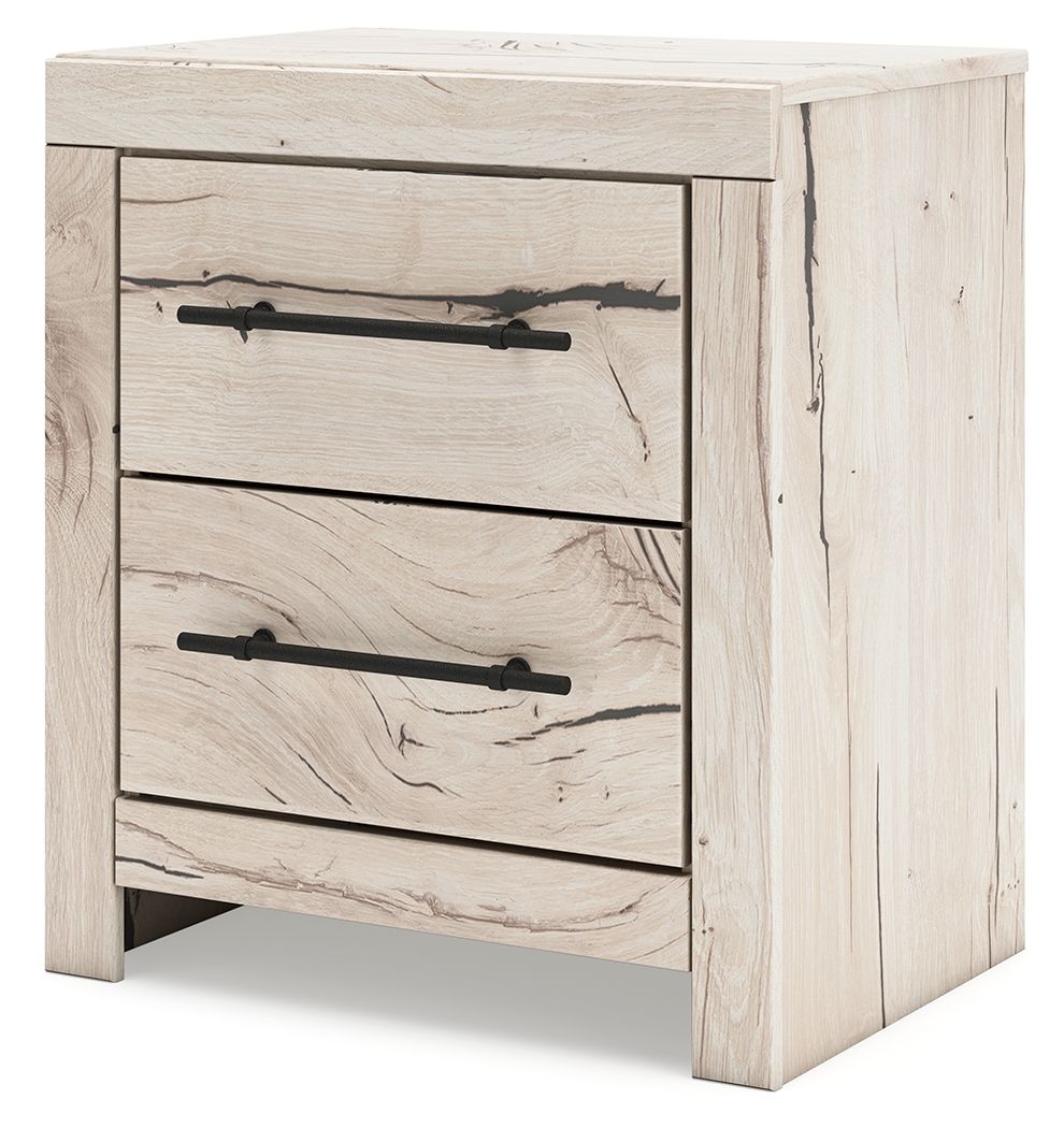 Lawroy - Light Natural - Two Drawer Night Stand - Hornell Furniture Outlet