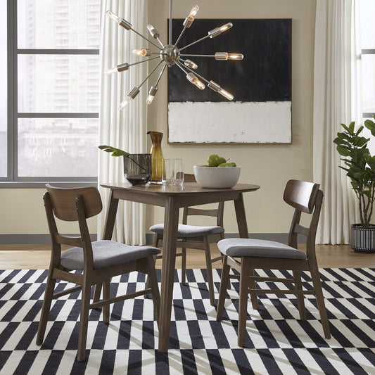 Space Savers - 4 Piece Triangle Table Set - Dark Brown - Hornell Furniture Outlet
