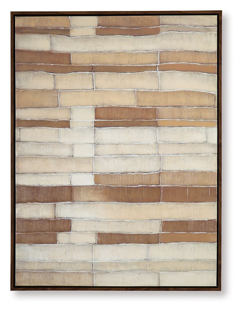 Kalanmore - Brown / Tan / White - Wall Art - Hornell Furniture Outlet