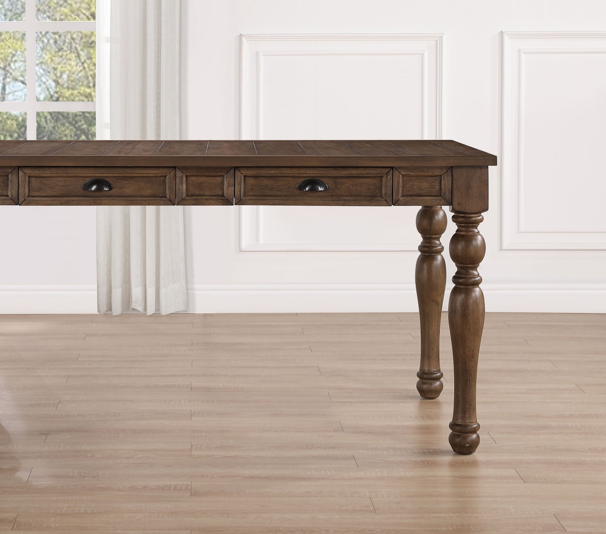 Joanna - 4 Drawer Dining Table - Brown - Hornell Furniture Outlet