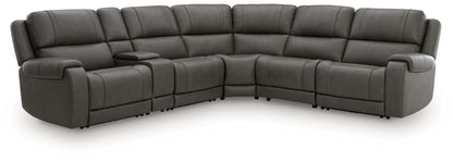 5Z - Pittson - Power Reclining Sectional - Hornell Furniture Outlet