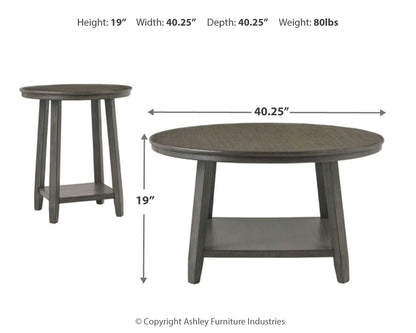 Caitbrook - Occasional Table Set (Set of 3) - Gray - Hornell Furniture Outlet
