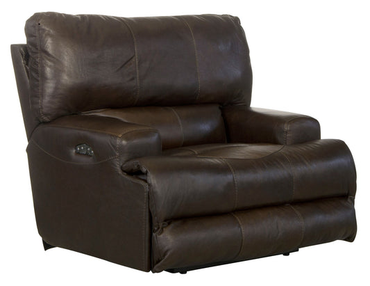 Wembley - Power Headrest Power Lay Flat Recliner - Hornell Furniture Outlet