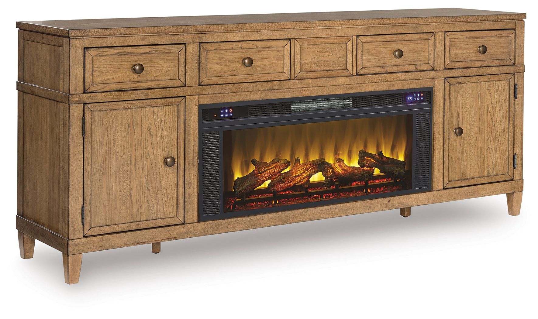 Sharlance - 81" TV Stand With Electric Fireplace - Hornell Furniture Outlet