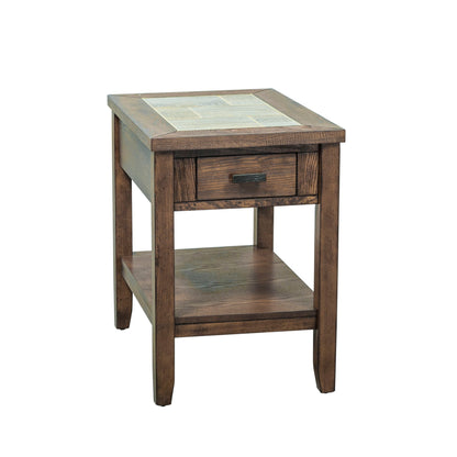 Mesa Valley - Chair Side Table - Dark Brown - Hornell Furniture Outlet