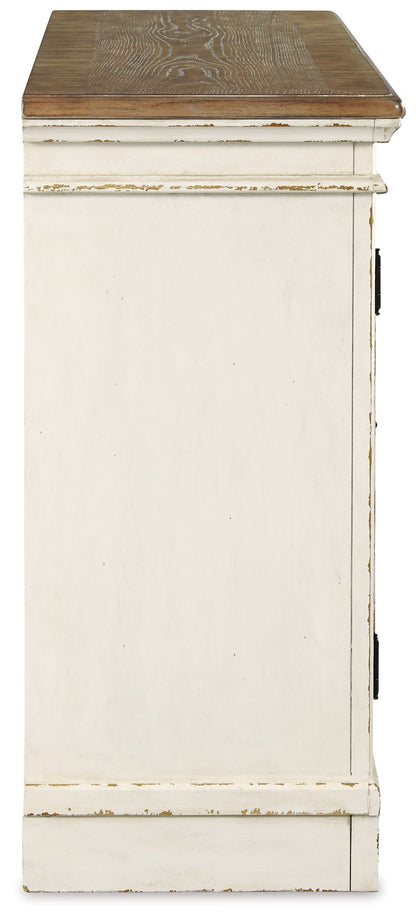 Realyn - Chipped White - Dining Room Server - Hornell Furniture Outlet