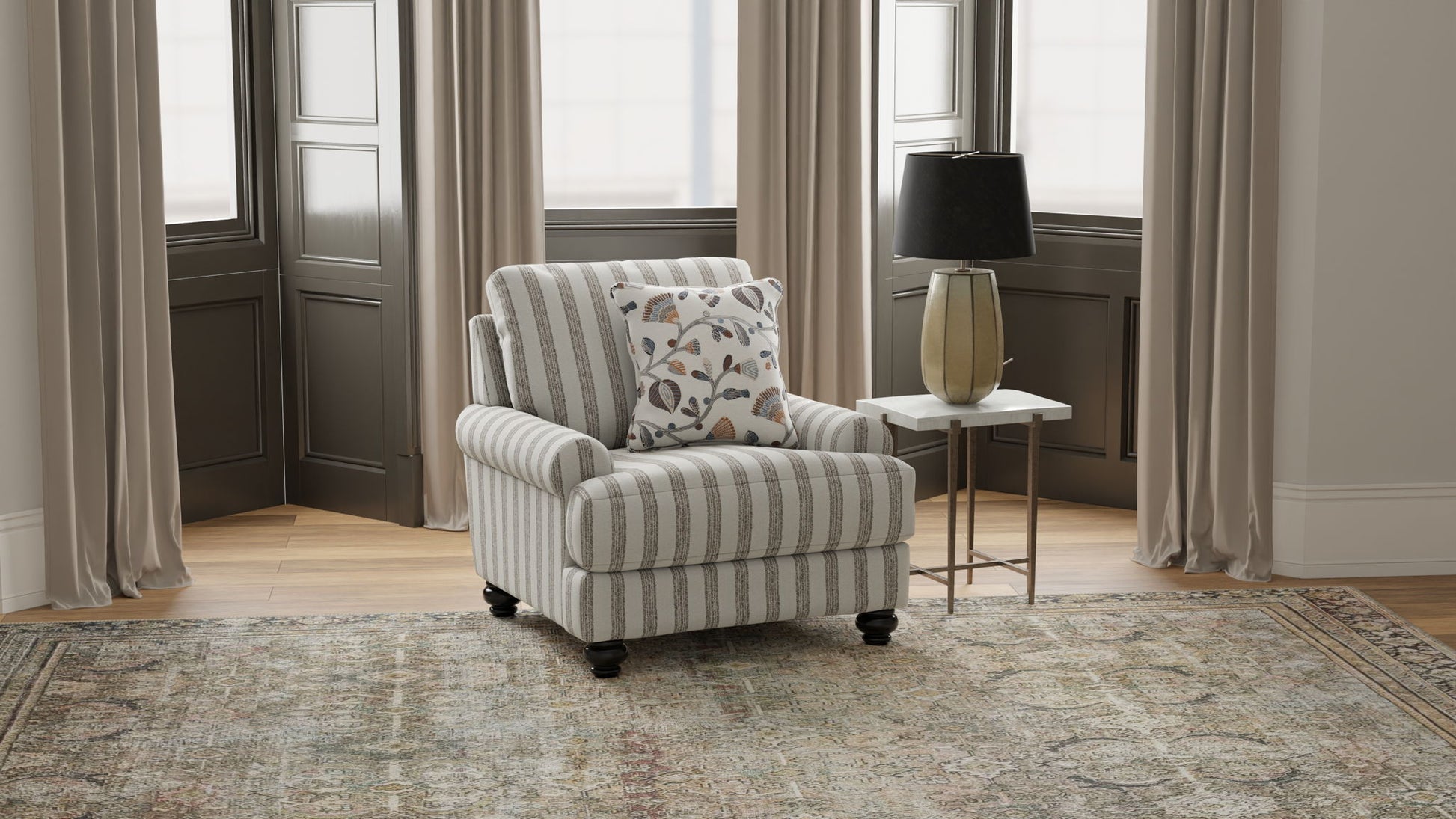 Marley - Chair - Mocha - Hornell Furniture Outlet