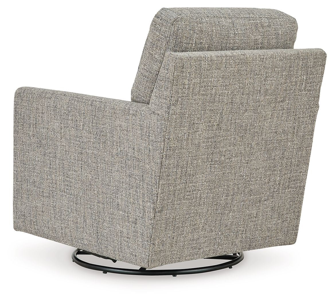 Bralynn - Linen - Swivel Glider Accent Chair - Hornell Furniture Outlet