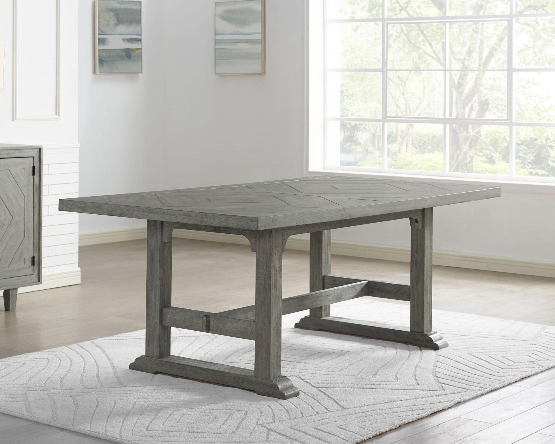 Whitford - Dining Table - Gray - Hornell Furniture Outlet