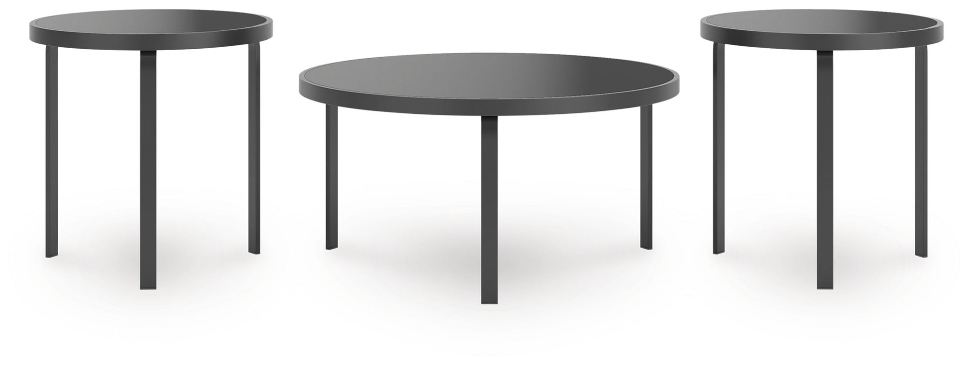 Dorylin - Black - Occasional Table Set (Set of 3) - Hornell Furniture Outlet