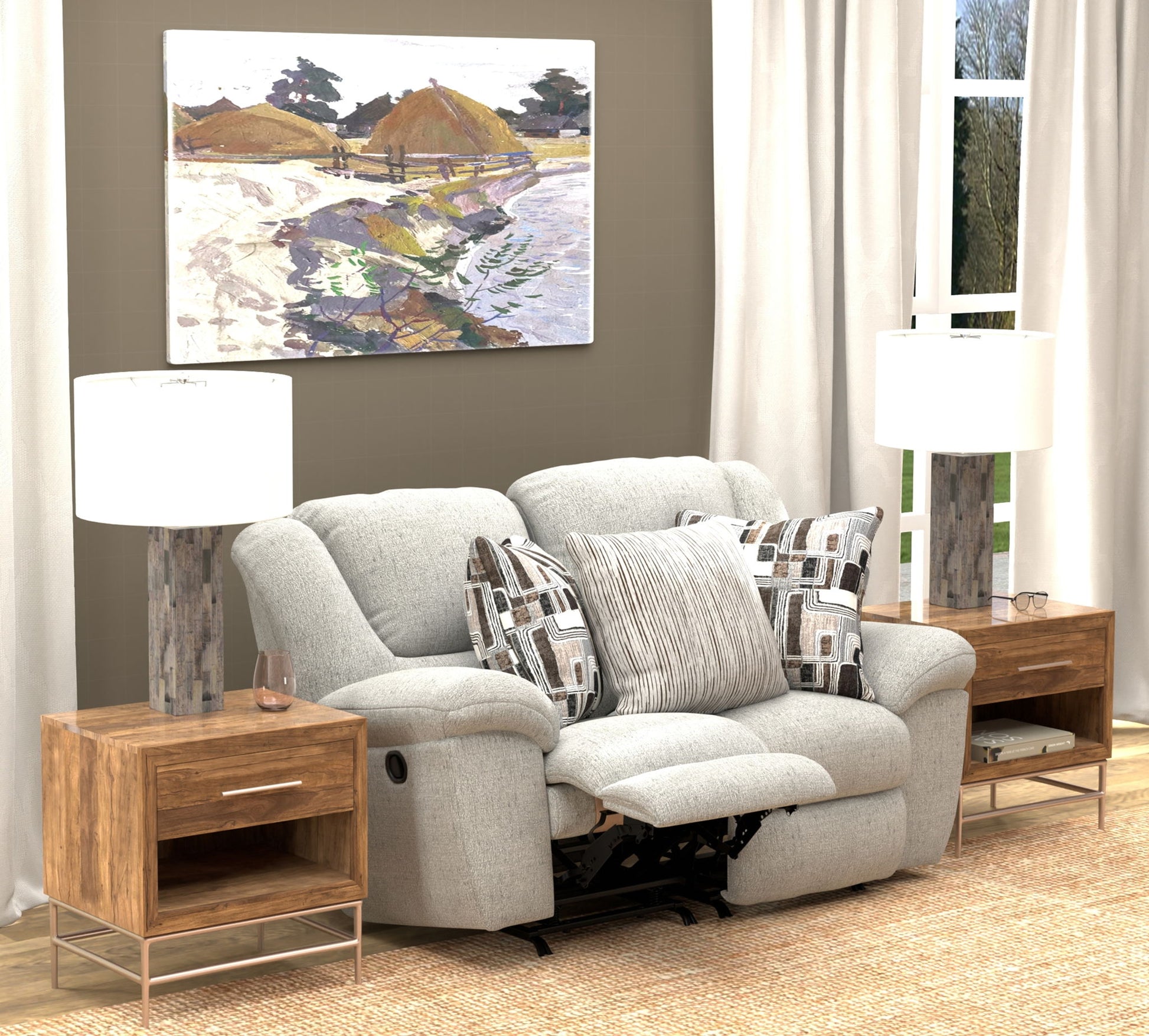 Trifecta - Reclining Loveseat - Hornell Furniture Outlet