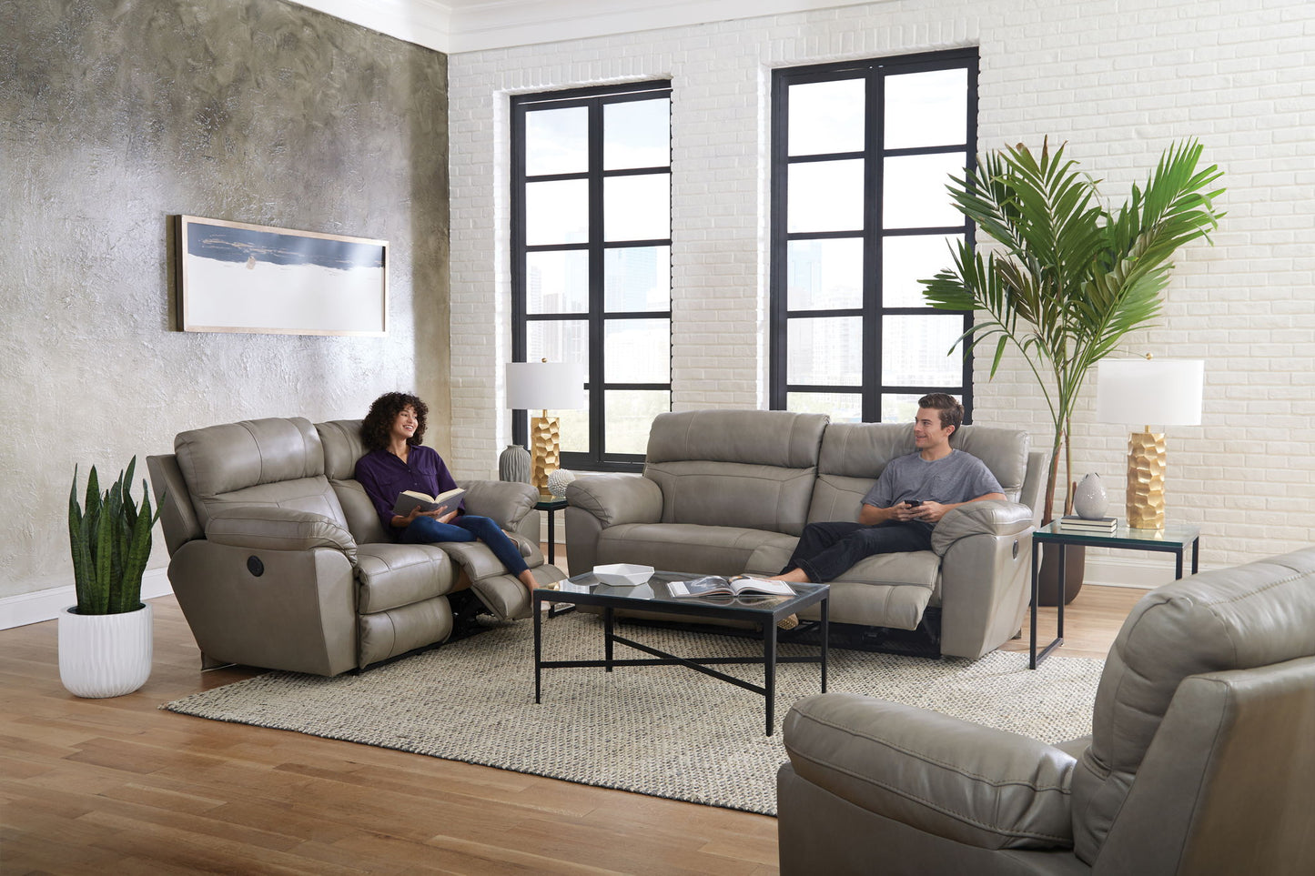 Costa - Lay Flat Reclining Loveseat - Hornell Furniture Outlet
