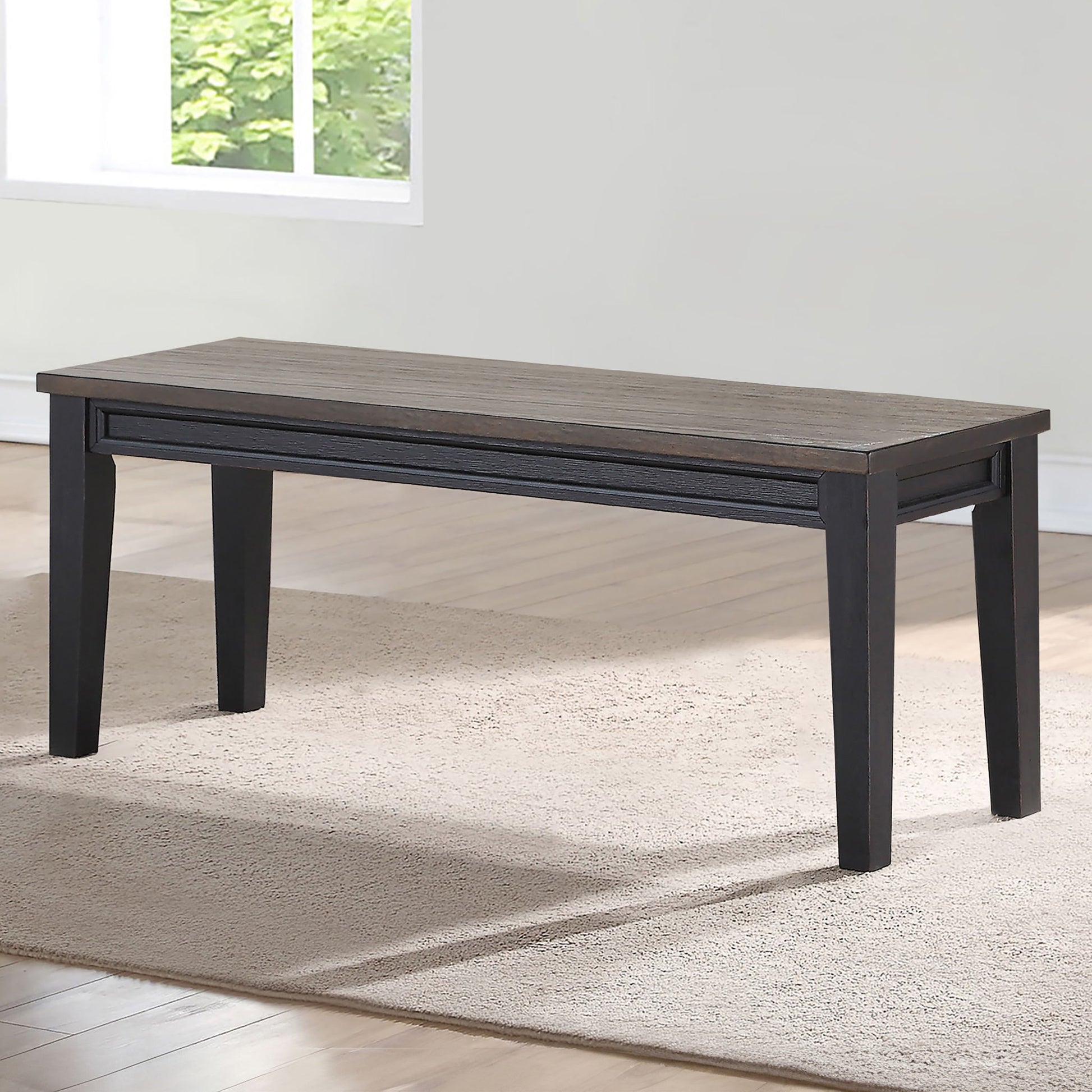 Raven - Noir Bench - Dark Brown - Hornell Furniture Outlet