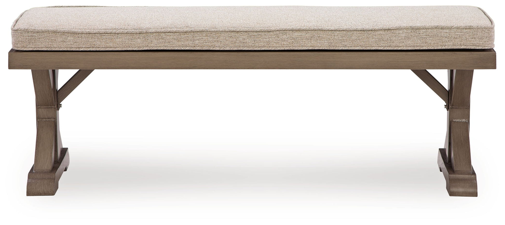 Laguna Heights - Bench With Cushion - Beige - Hornell Furniture Outlet