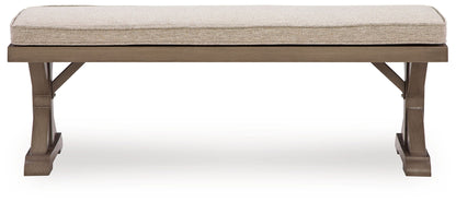 Laguna Heights - Bench With Cushion - Beige - Hornell Furniture Outlet
