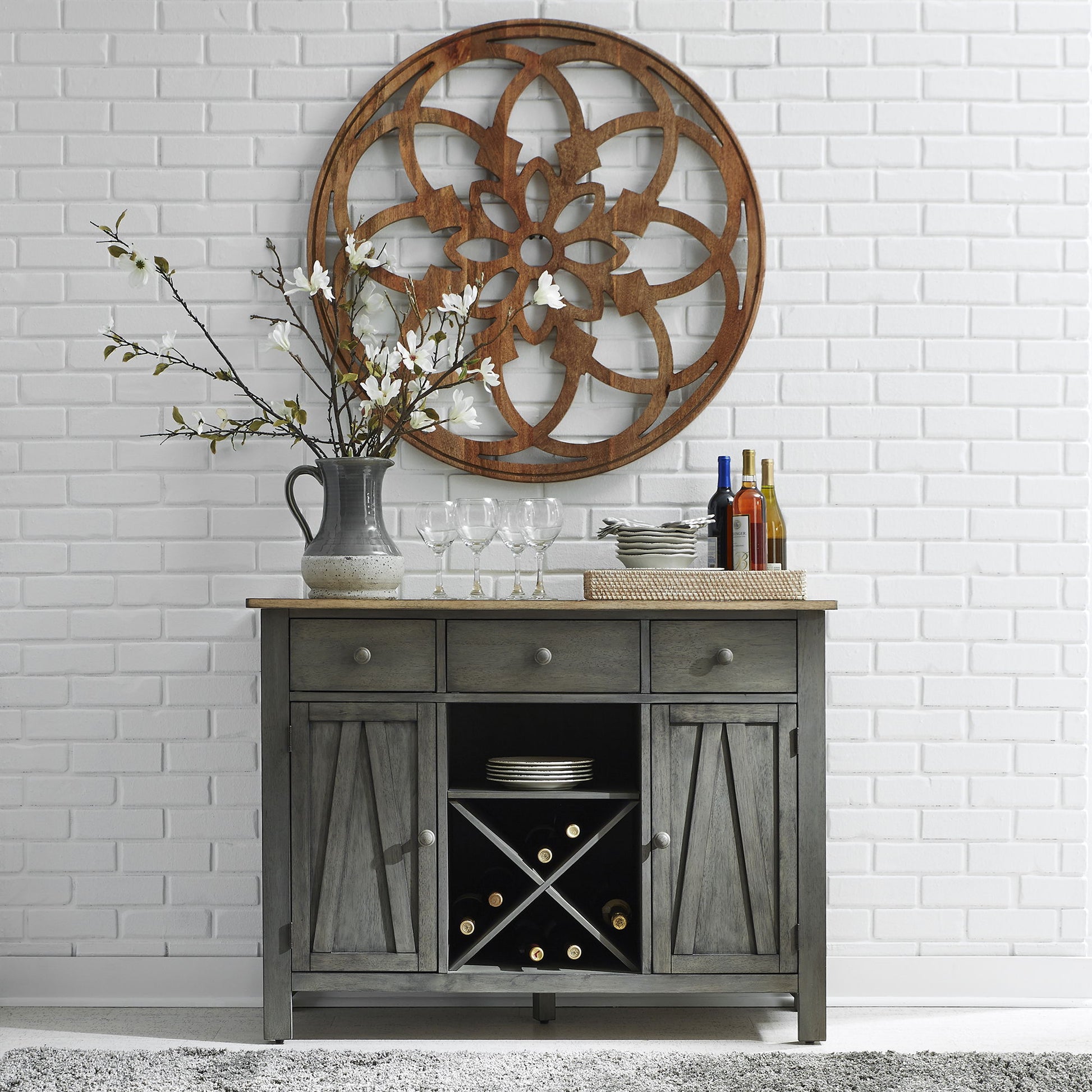 Lindsey Farm - Server - Hornell Furniture Outlet