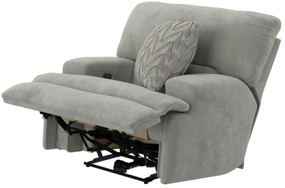 Renaldo - Power Recliner With Zero Gravity Recline - Stone - Hornell Furniture Outlet