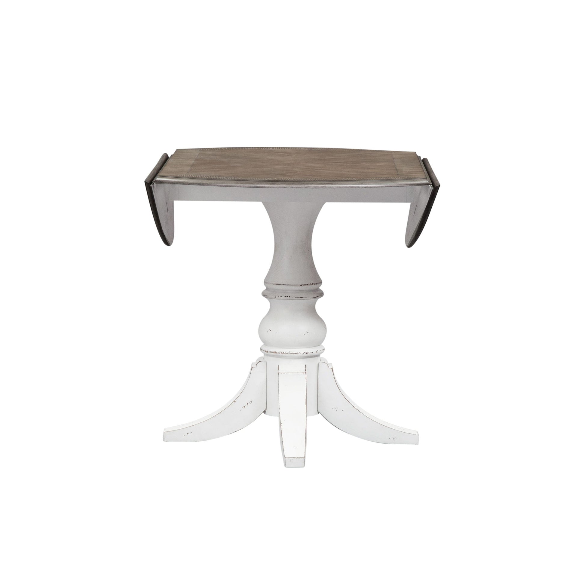 Magnolia Manor - Drop Leaf Table - White - Hornell Furniture Outlet
