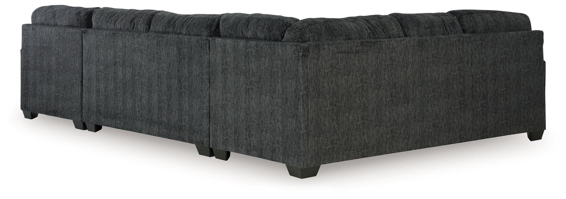 Hollyview - Shadow - 3 - Piece Sectional With Raf Corner Chaise - Hornell Furniture Outlet