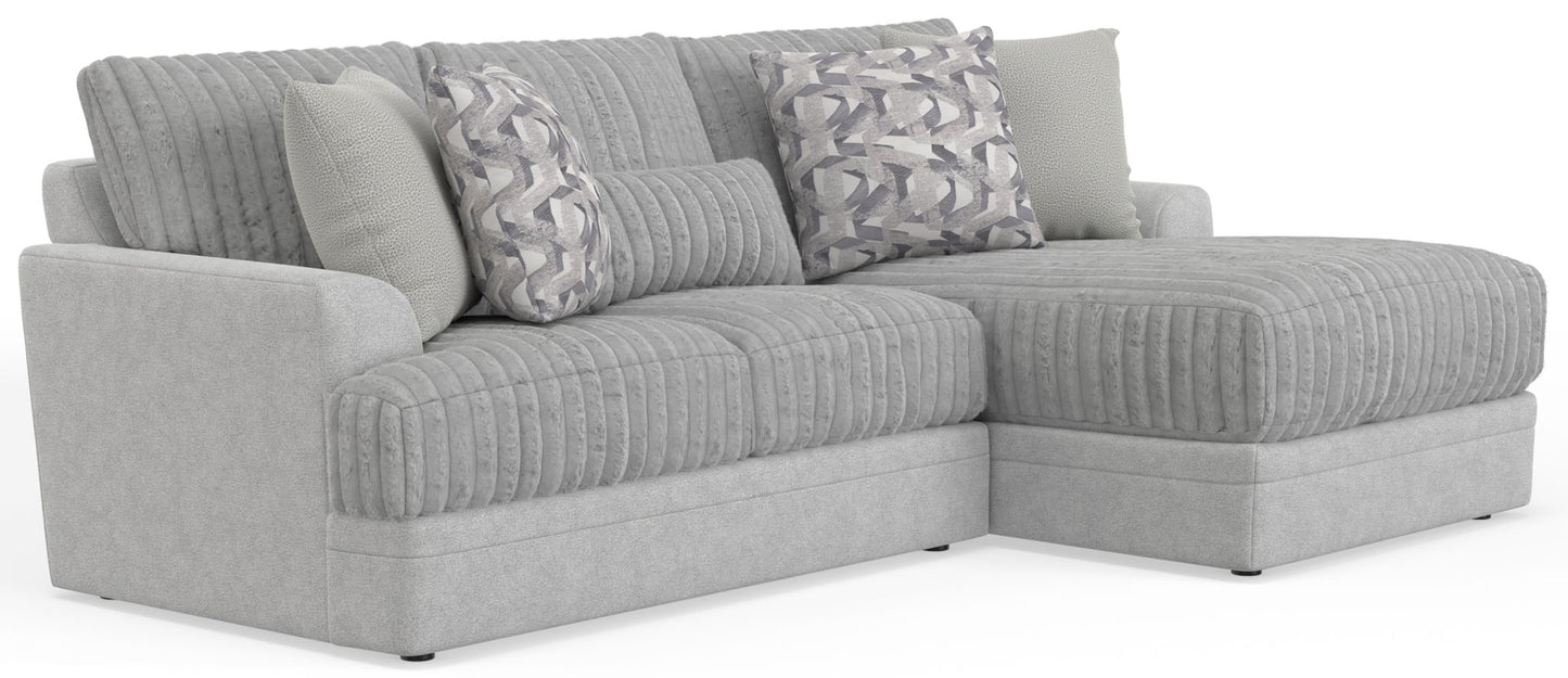 Titan - Sectional With Comfort Coil Seating And Accent Pillows Included - Hornell Furniture Outlet