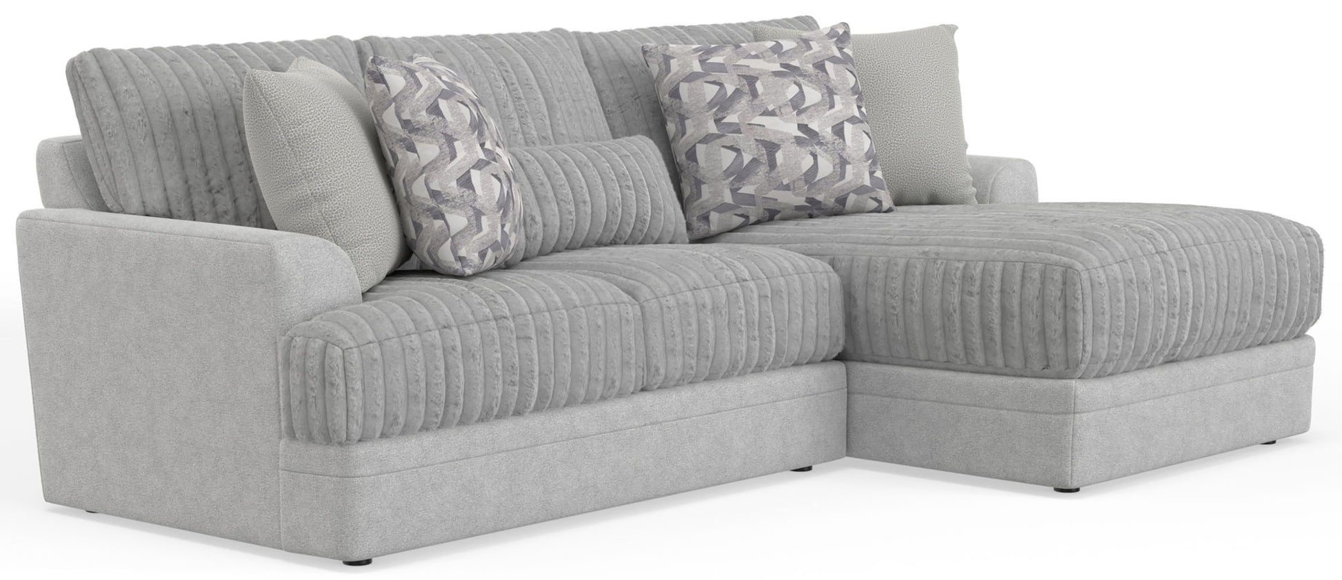 Titan - Sectional With Comfort Coil Seating And Accent Pillows Included - Hornell Furniture Outlet