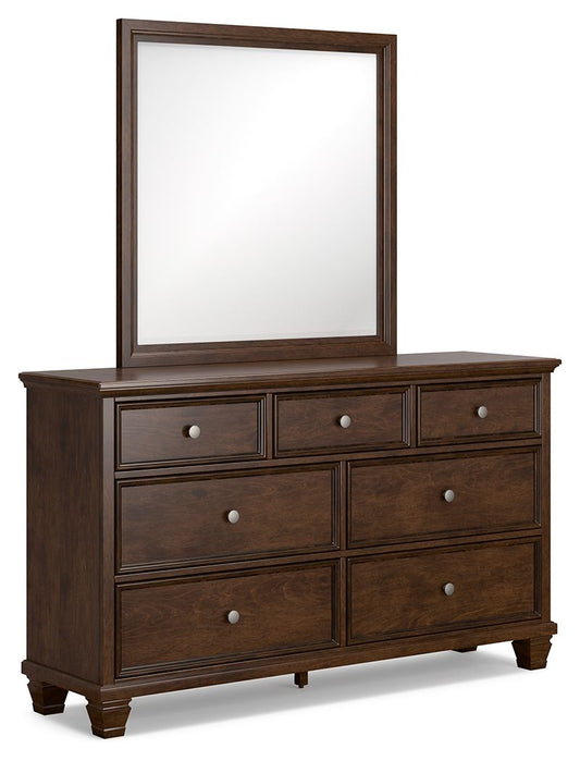 Danabrin - Brown - Dresser And Mirror - Hornell Furniture Outlet