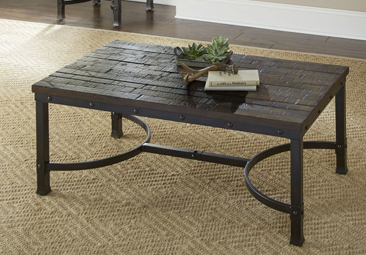 Ambrose - Coffee Table - Brown - Hornell Furniture Outlet