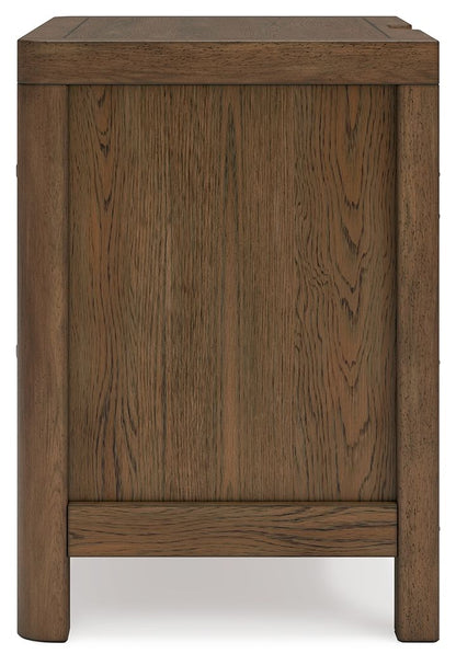 Cabalynn - Light Brown - Two Drawer Night Stand - Hornell Furniture Outlet