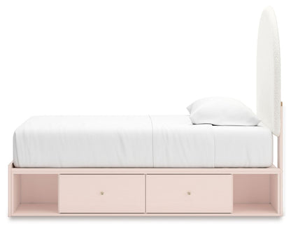 Wistenpine - Upholstered Panel Bed With Storage - Hornell Furniture Outlet