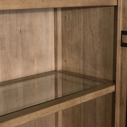 Haven Hills - Display Cabinet - Camel Beige - Hornell Furniture Outlet