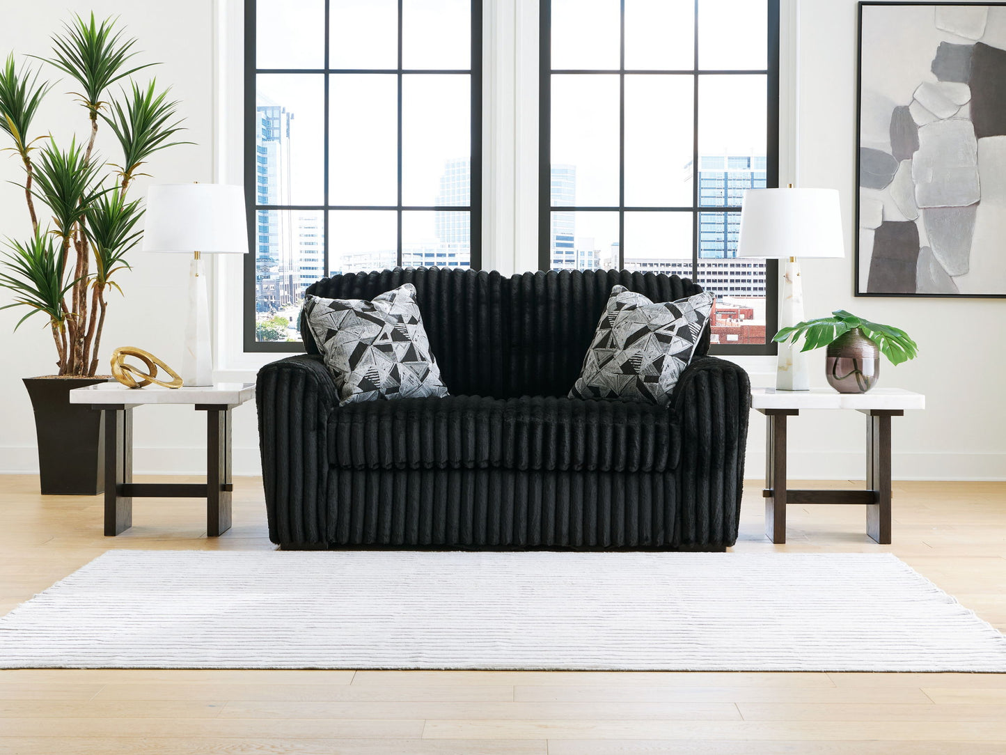 Midnight - Madness - Loveseat - Hornell Furniture Outlet
