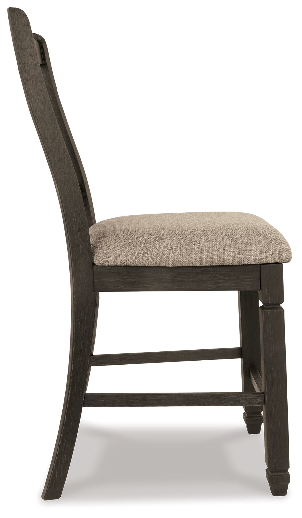 Tyler Creek - Black / Grayish Brown - Upholstered Barstool (Set of 2) - Hornell Furniture Outlet
