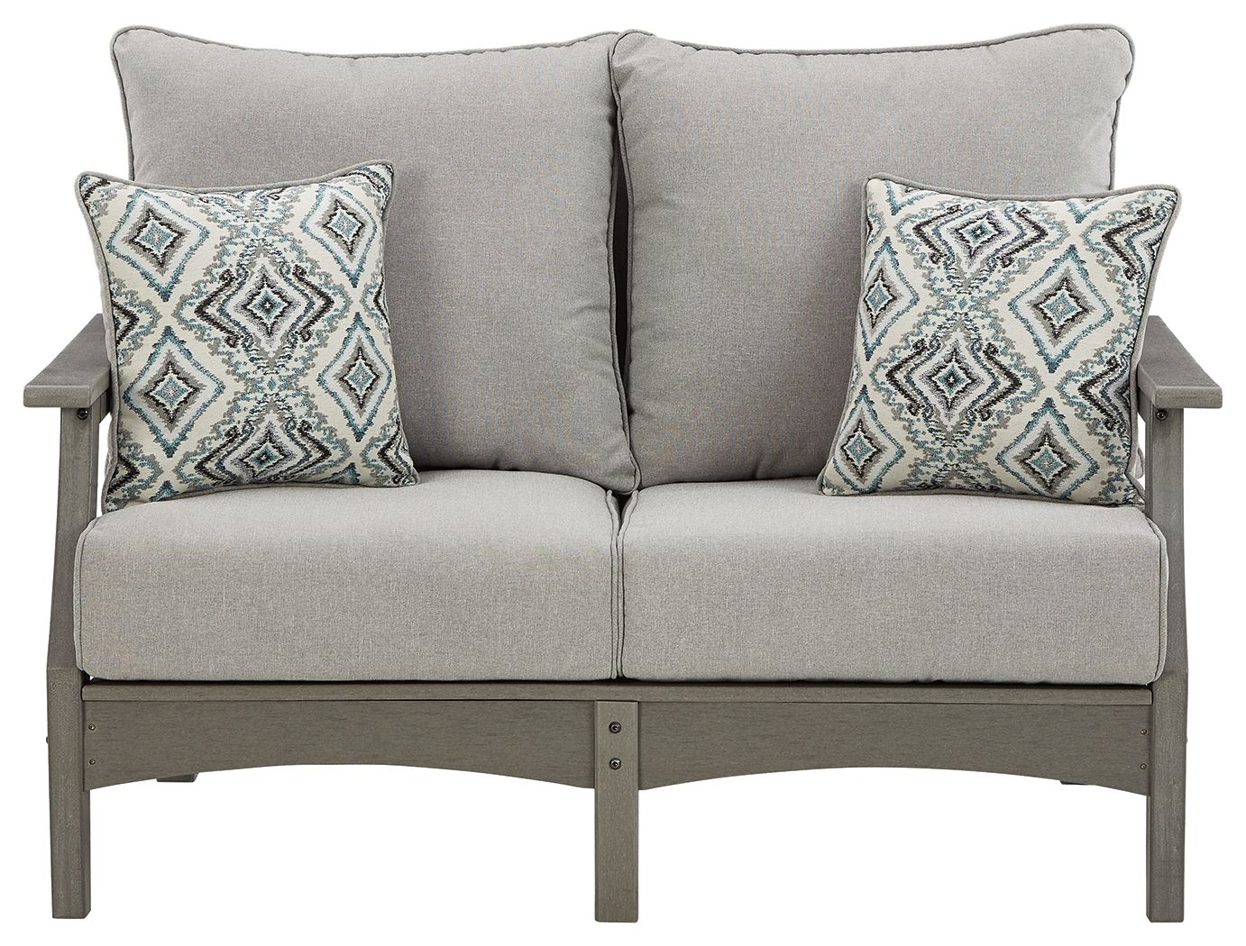 Visola - Gray - Loveseat w/Cushion - Hornell Furniture Outlet