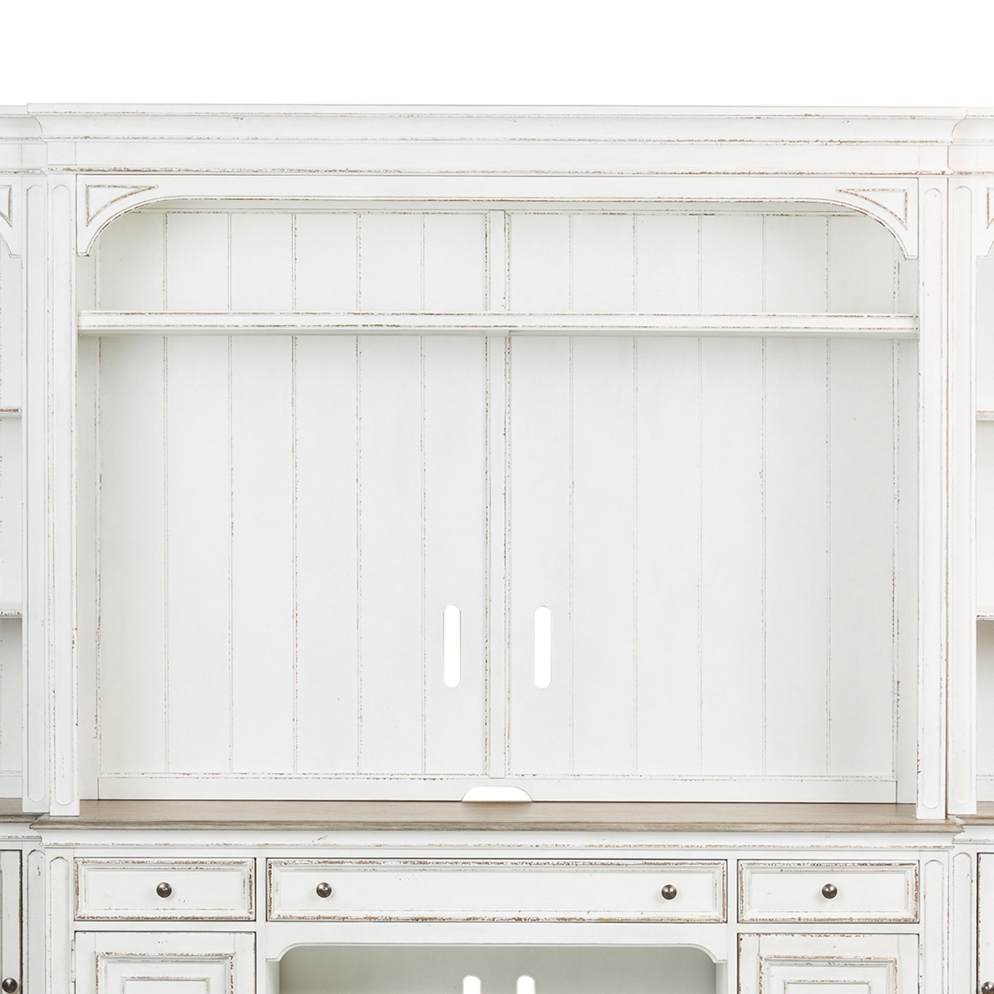 Magnolia Manor - Entertainment Hutch - White - Hornell Furniture Outlet