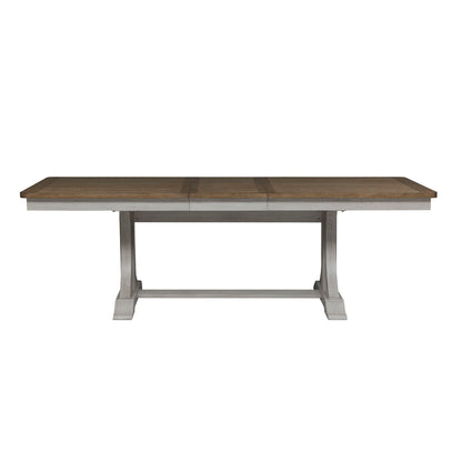 Farmhouse Reimagined - Trestle Table Set - Hornell Furniture Outlet