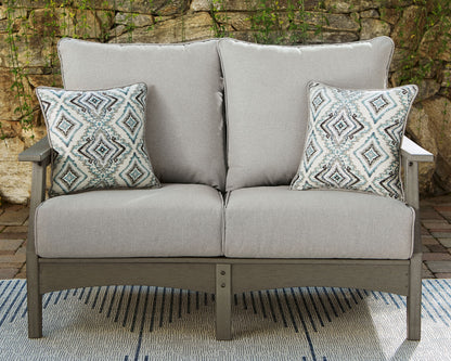 Visola - Gray - Loveseat w/Cushion - Hornell Furniture Outlet