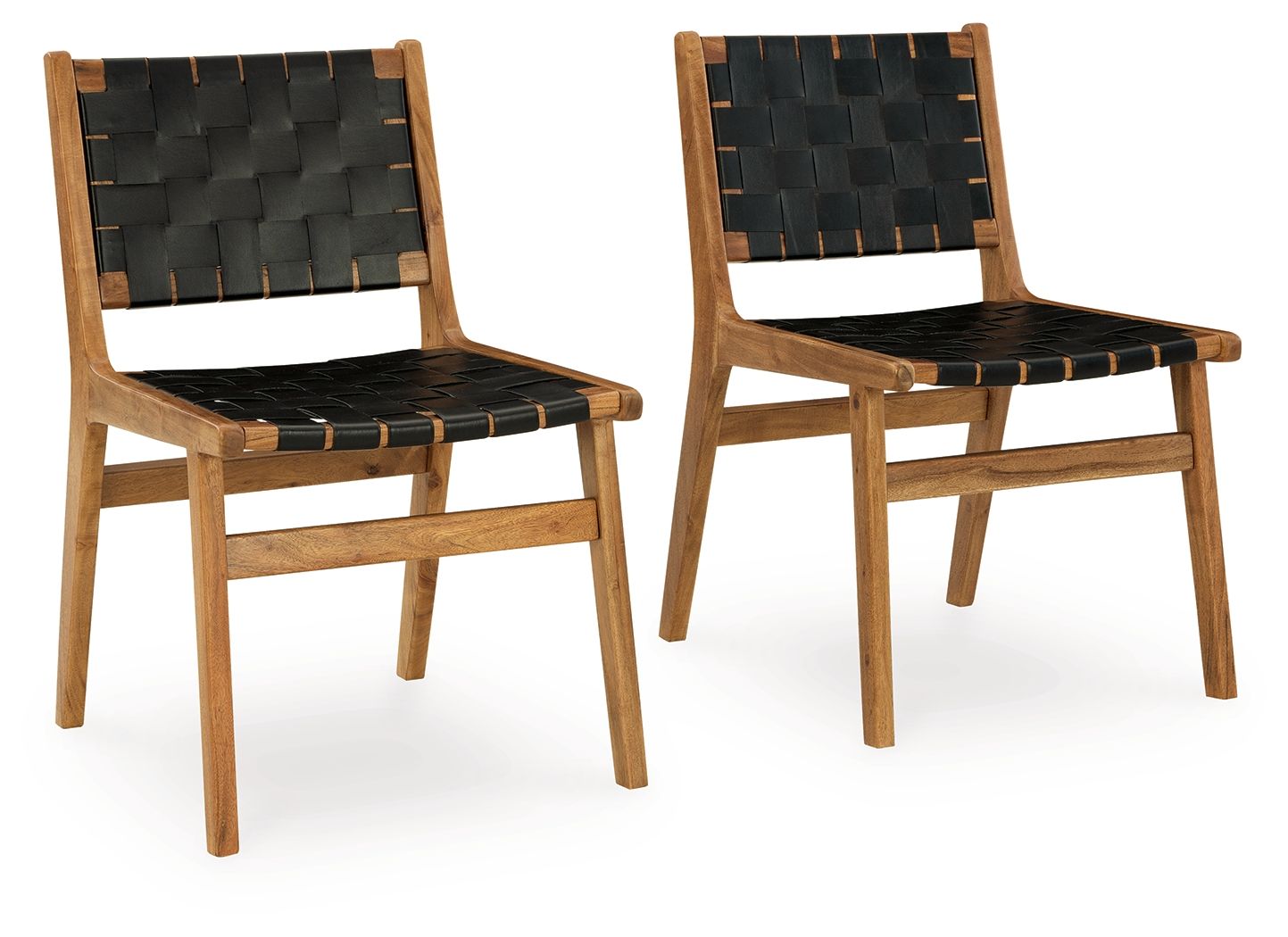 Fortmaine - Brown / Black - Dining Room Side Chair (Set of 2) - Hornell Furniture Outlet
