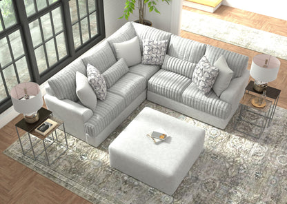 Titan - Sectional With Comfort Coil Seating, Cocktail Ottoman And Accent Pillows Included - Hornell Furniture Outlet