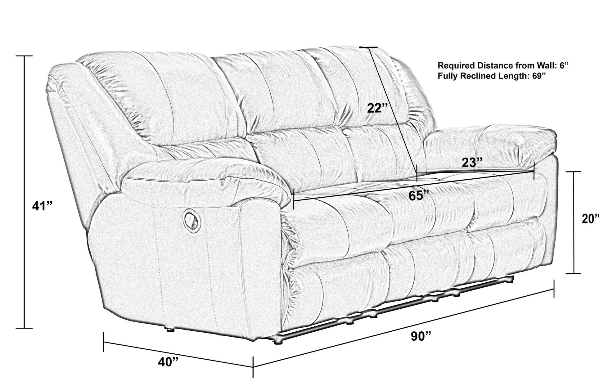 Transformer II - Ultimate Sofa With 3 Recliners & Drop Down Table - Hornell Furniture Outlet