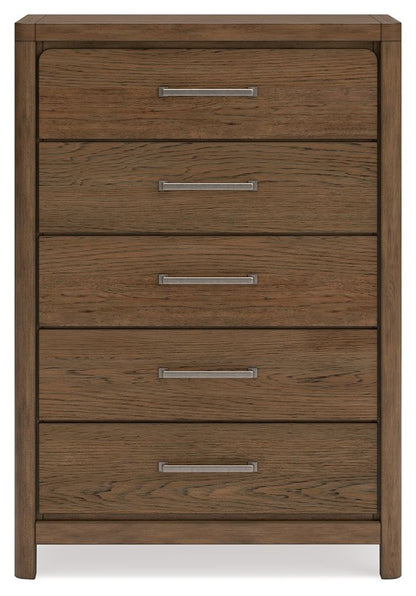 Cabalynn - Five Drawer Chest - Light Brown - Hornell Furniture Outlet