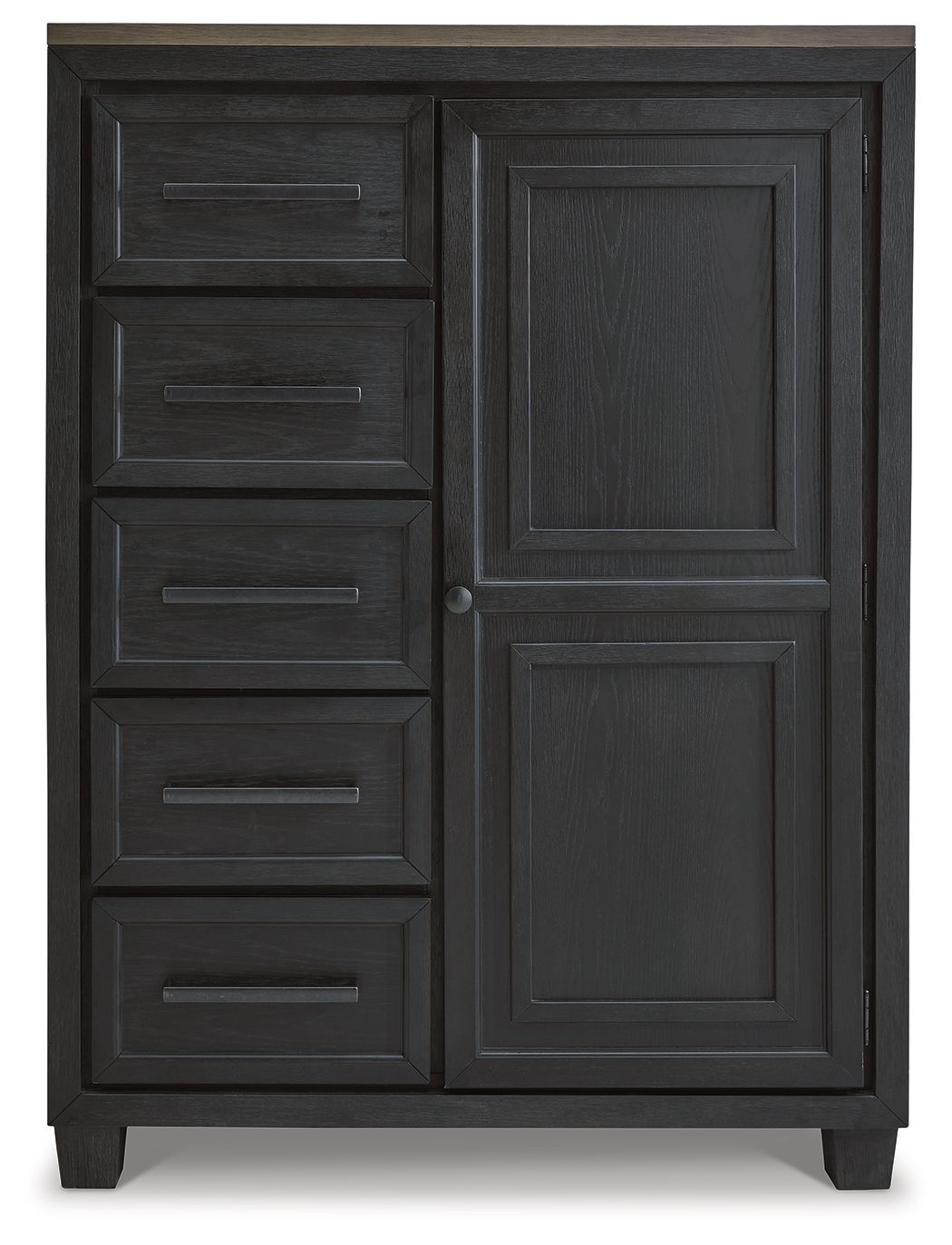 Foyland - Black / Brown - Door Chest - Hornell Furniture Outlet