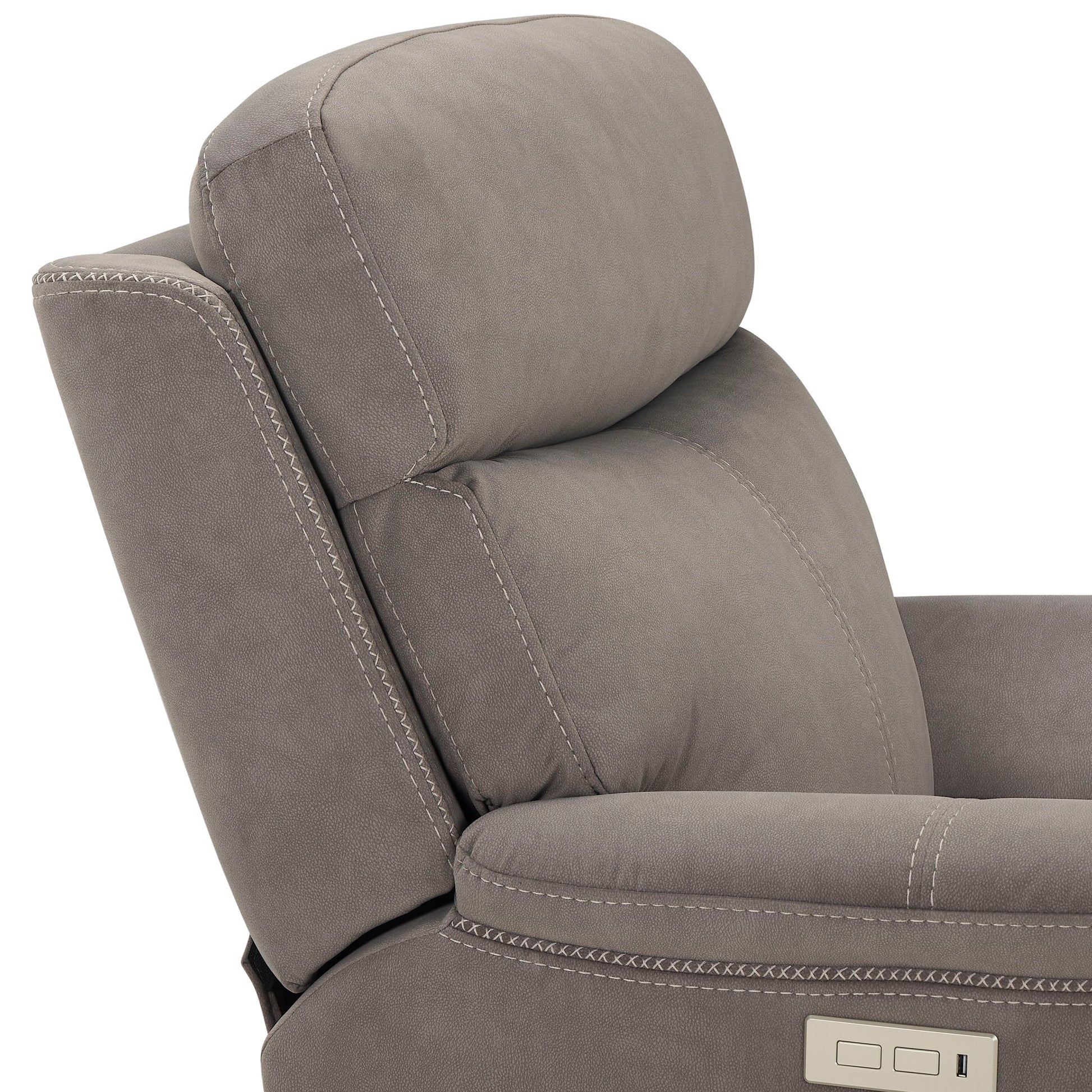 Surrey - Power Recliner - Gray - Hornell Furniture Outlet