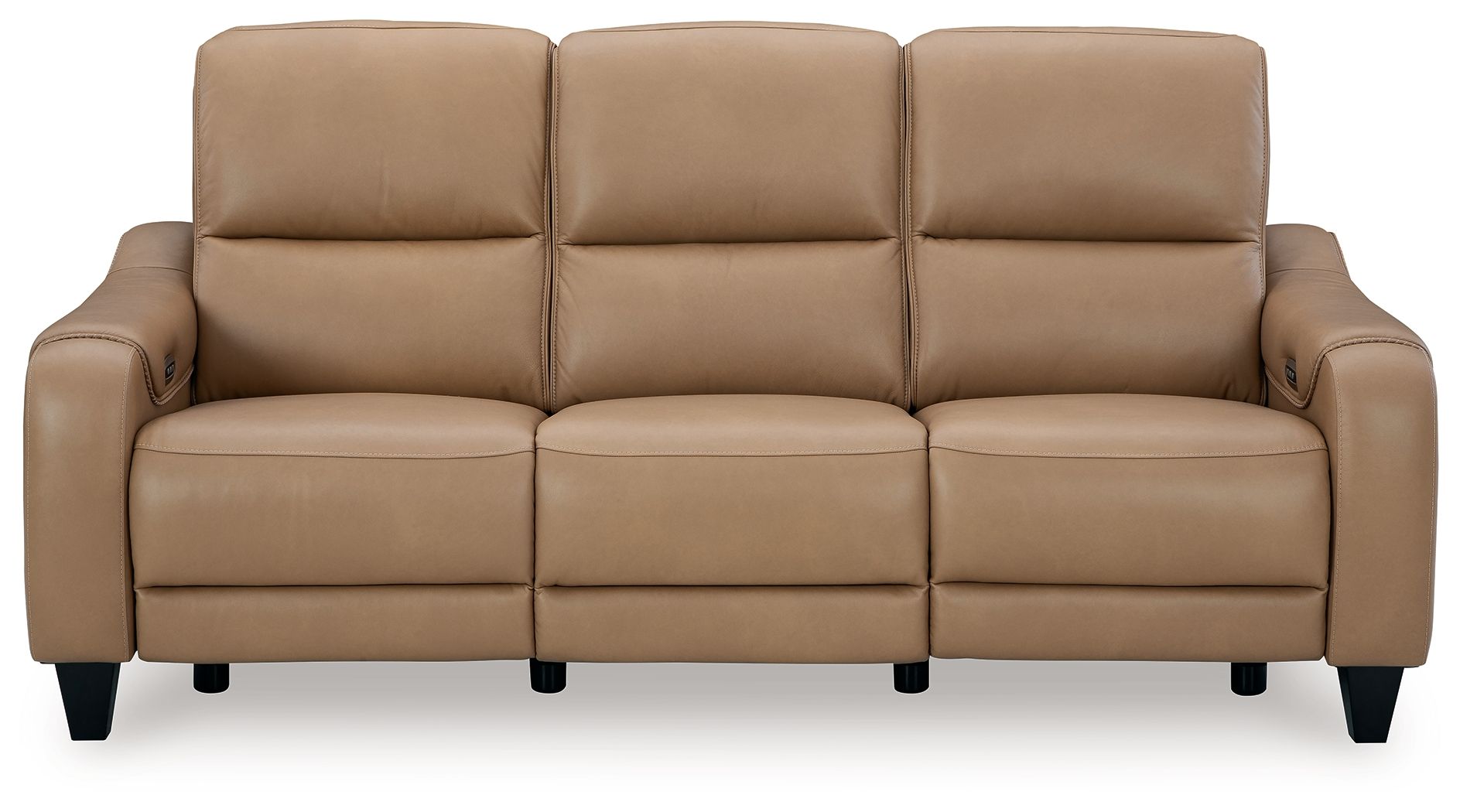 Mosswell - Power Reclining Sofa With Adj Headrest - Toffee - Hornell Furniture Outlet