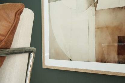 Corlain - Brown / Tan / White - Wall Art - Hornell Furniture Outlet
