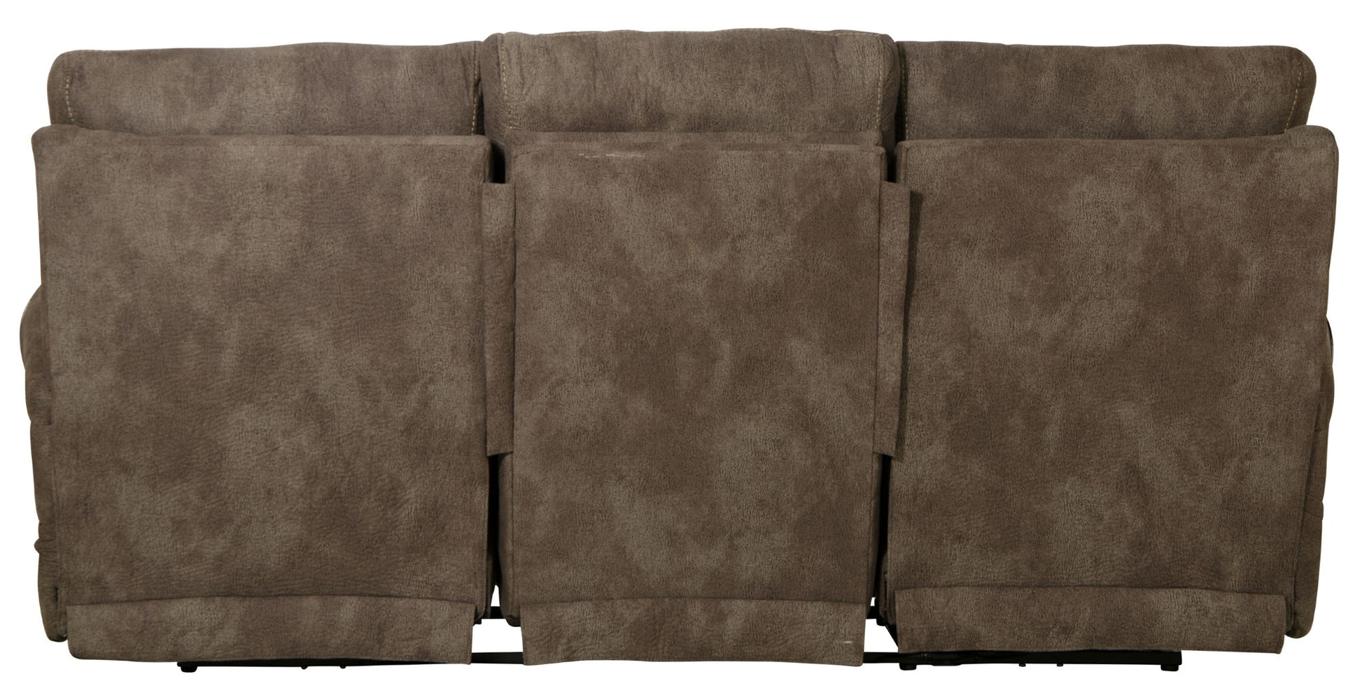 Tranquility - Power Headrest Power Lay Flat Reclining Sofa With DDT / CR3 Heat / Massage / Lumbar - Pewter - Hornell Furniture Outlet