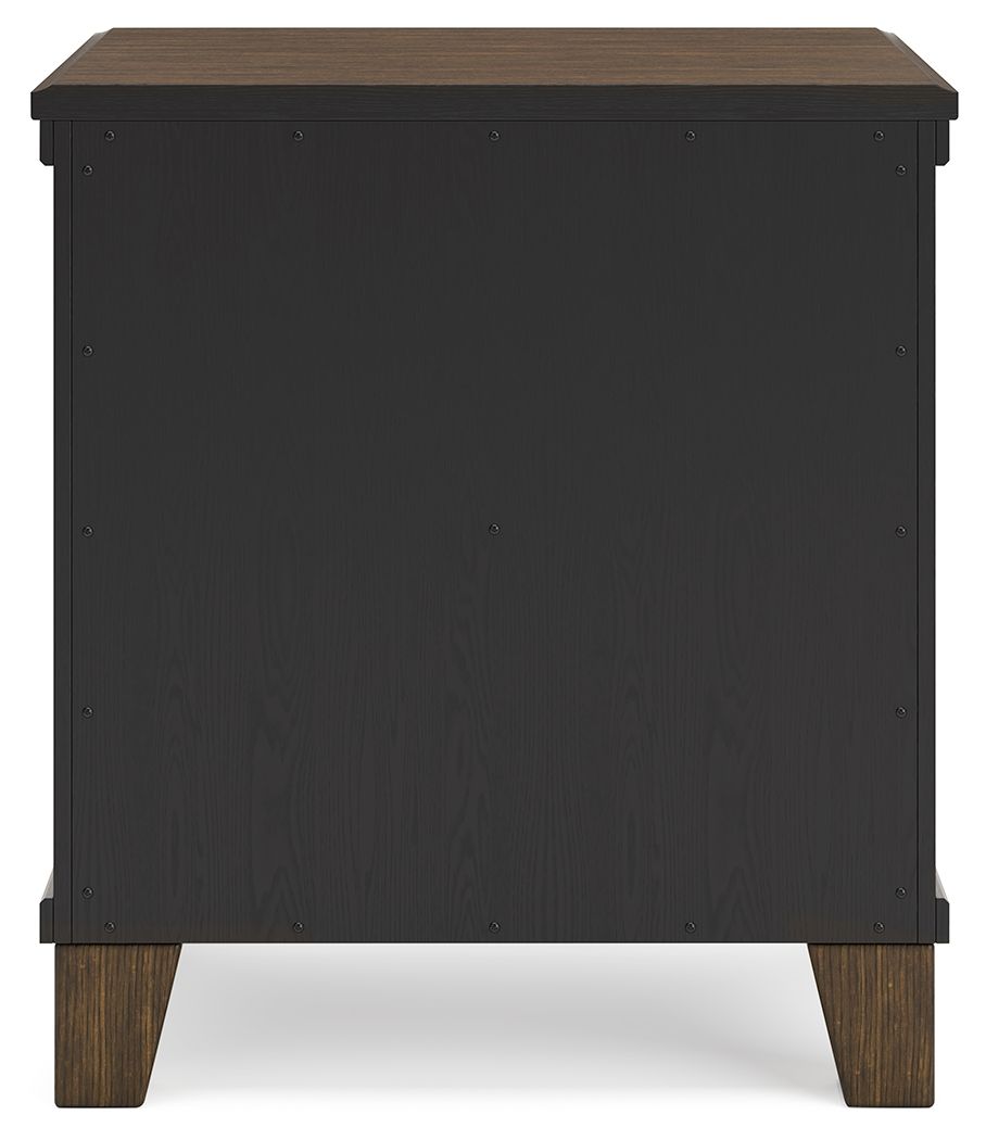 Shawbeck - Medium Brown - Two Drawer Night Stand - Hornell Furniture Outlet