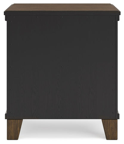 Shawbeck - Medium Brown - Two Drawer Night Stand - Hornell Furniture Outlet