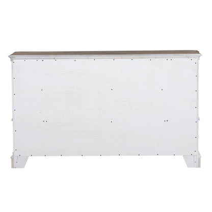 Magnolia Manor - 9 Drawer Dresser - White - Hornell Furniture Outlet